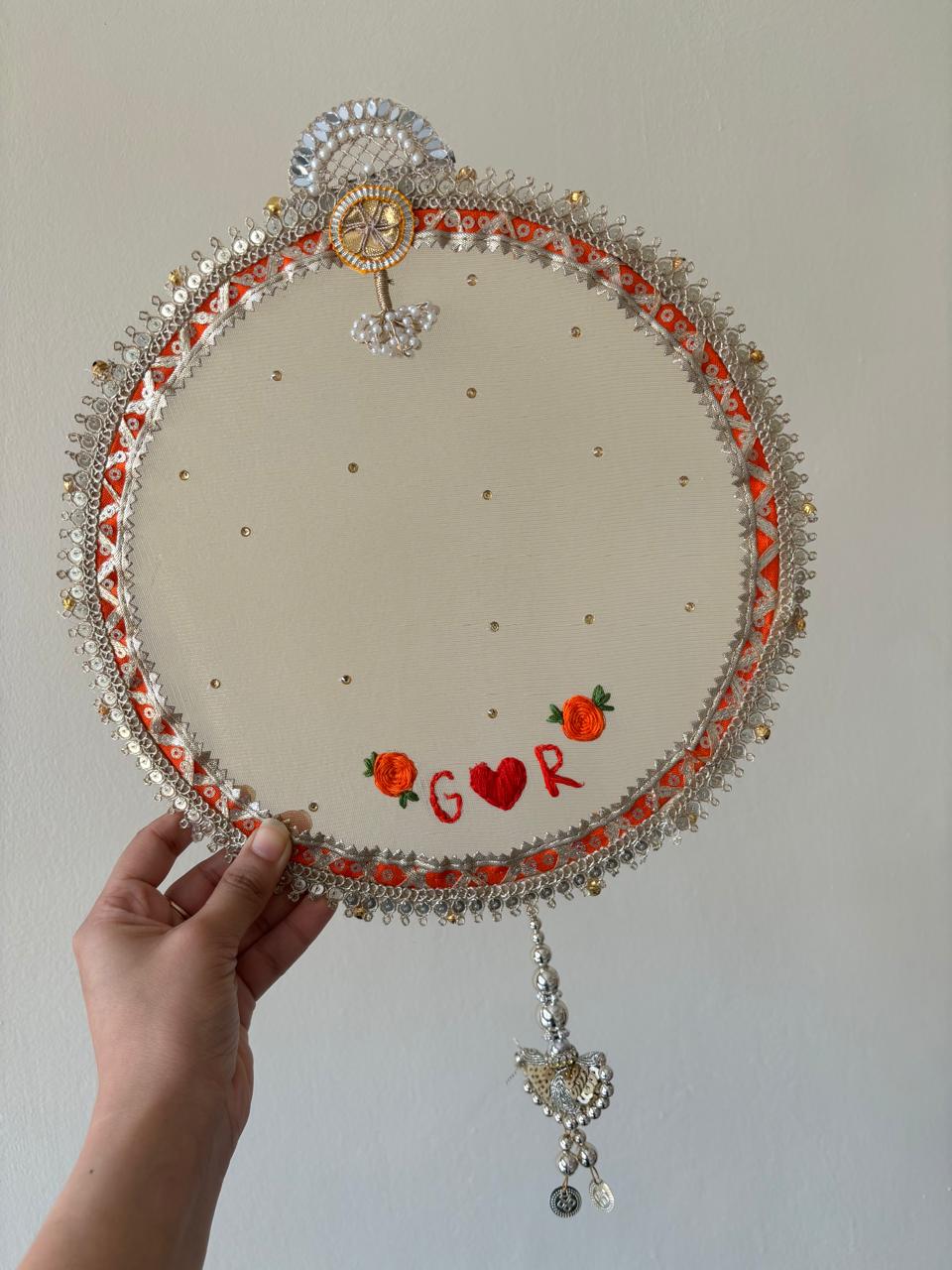 Hoop Embroidered Channi - Karwachauth Special