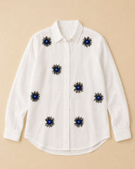 Nazar - Cotton Linen Embroidered Shirt